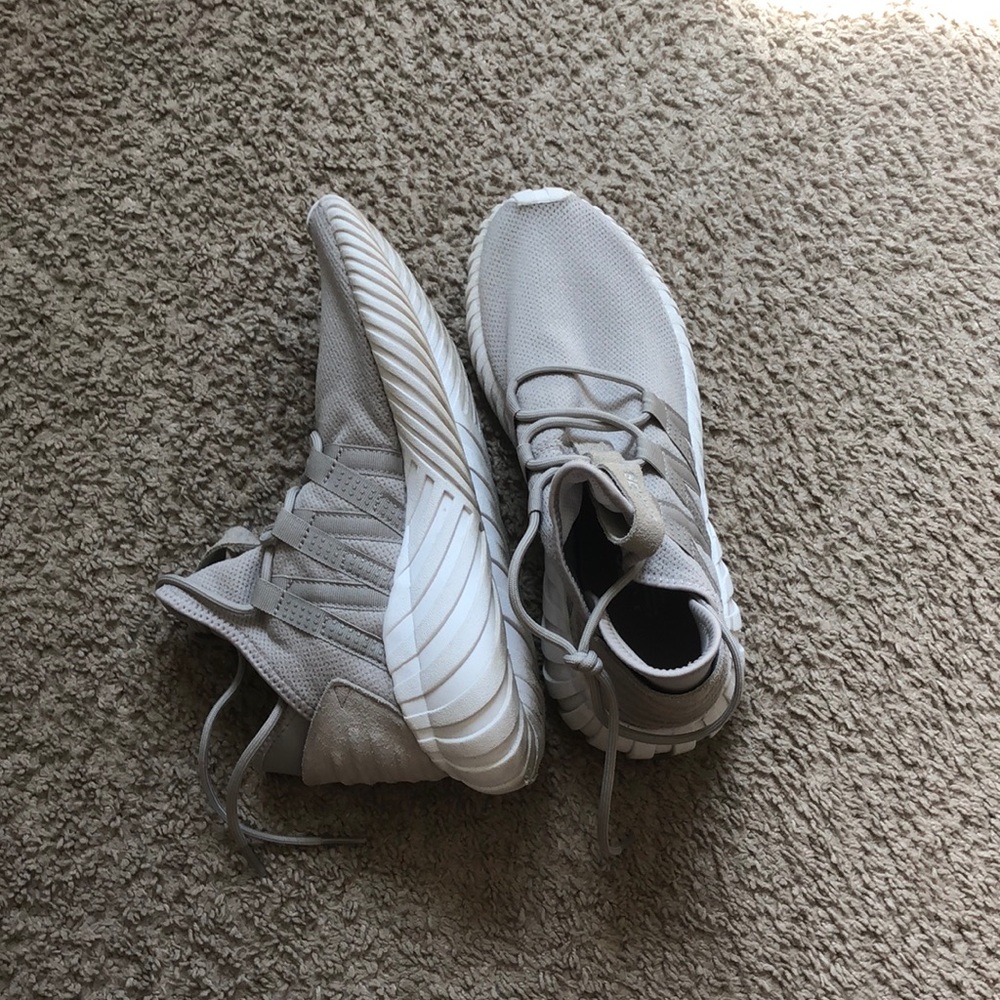 Tan adidas shoes